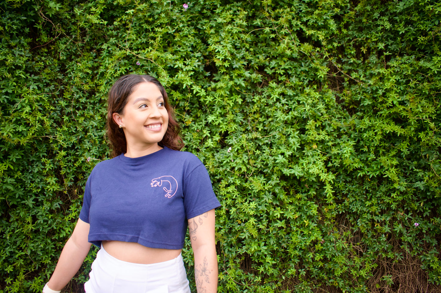 Sundays Are For Sleeping In - Azul CROPTOP